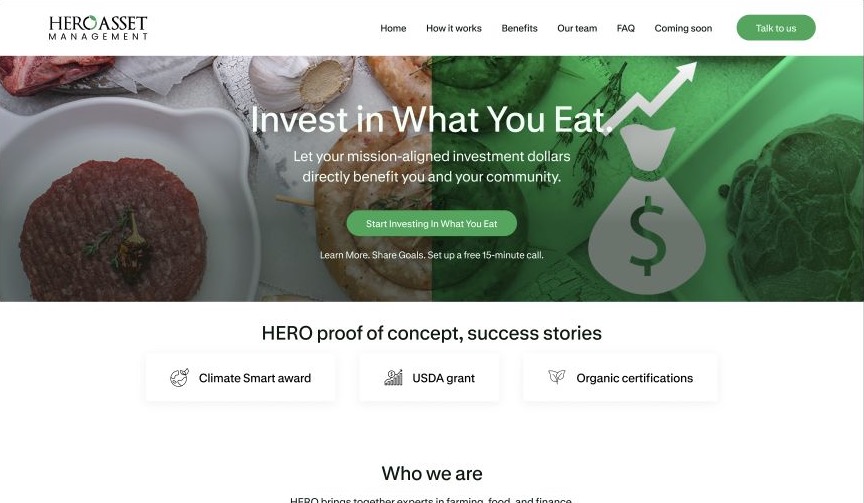 HERO Asset Management website